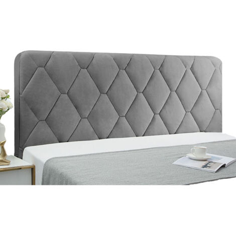 Jupe De Lit élastique Polyester Brossé Gris Foncé - Taille 140x190+38cm, Réglable, Facile à Installer - 10