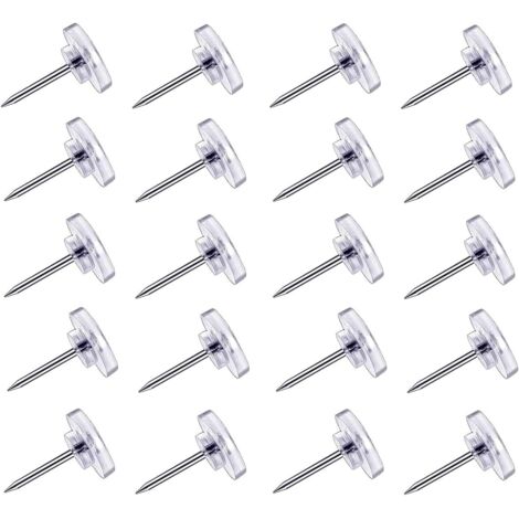 Aazon Basics punaises Tête en plastique Transparentes Pointe en acier