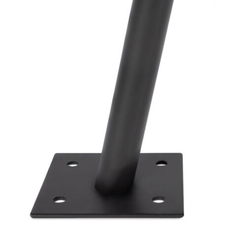 Set aus 2 Befestigungsmasten für Sonnensegel H.220 CM Pfosten und Basen aus Stahl