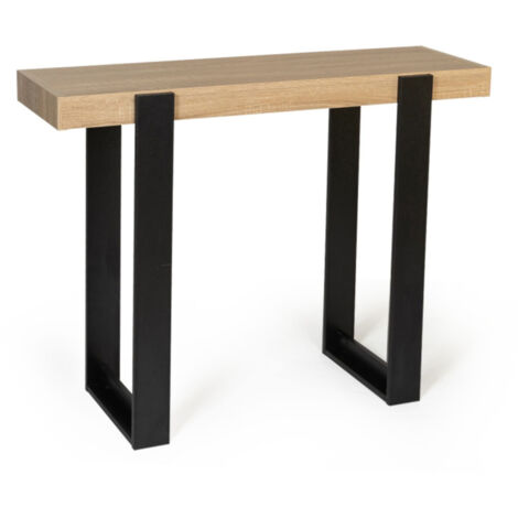 PHOENIX Konsole Holz und Schwarz