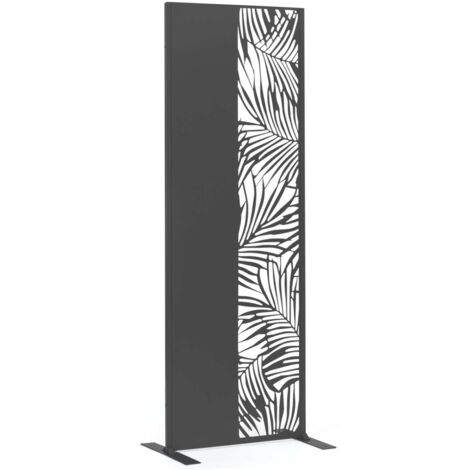 Dekoratives Universalpaneel 150 x 50 CM PALM grau halb durchbrochen an der Seite