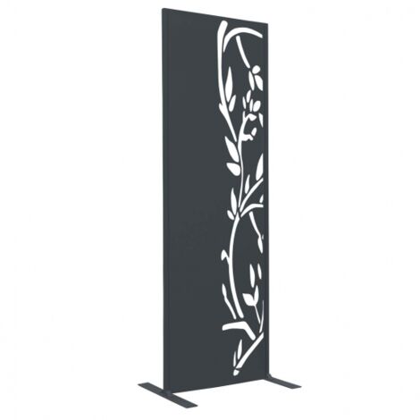 Universelles Dekorationspaneel 150 x 50 cm LIS grau halb durchbrochen an der Seite
