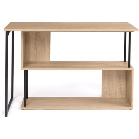 Eckschreibtisch drehbar 180° DETROIT Regal S-Form Industriedesign