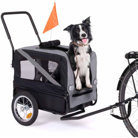 Hundefahrradanhänger TILLY mit Reflektoren 128 x 52 x 102 cm für Haustiere