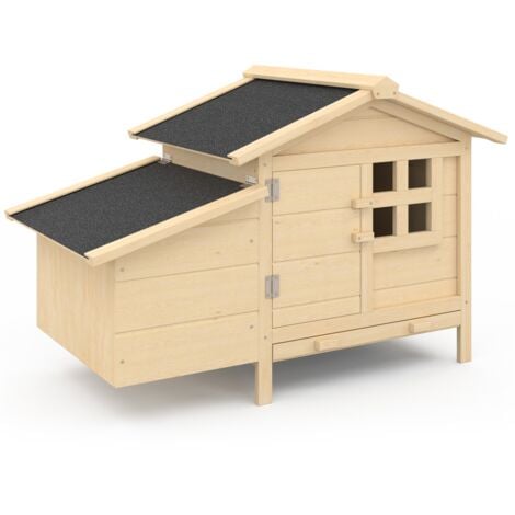 Hühnerstall auf Stelzen mit Holznest