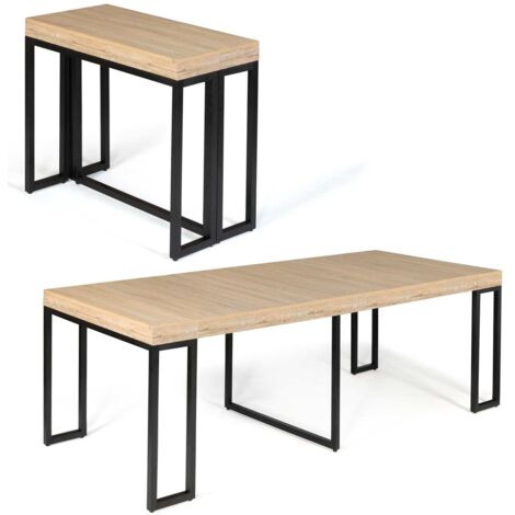 Ausziehbarer Konsolentisch TORONTO 10 Personen 235 cm Industriedesign