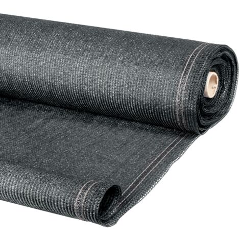 IDMarket Sichtschutz 1,2x10 M – Blickdicht, Grau, 400 G/m², Mit Ösen