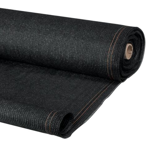 IDMarket Sichtschutz 2x10 M – Schwarz, 300 G/m², Blickdicht, Mit Ösen