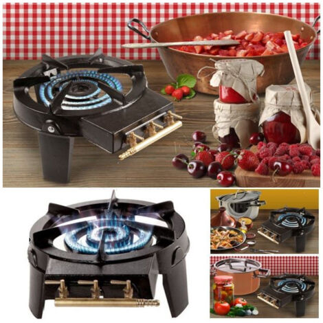 CAO Gaskocher Aus Gusseisen – 4-Fuß-Topfständer, 8,6 KW Leistung – Für Große Töpfe, Paella & Couscous