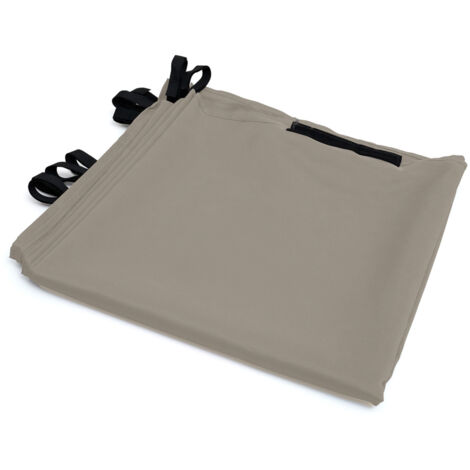 Set von 2 Vorhängen für Pergola taupe 3 und 4 M Wandpaneele mit Reißverschluss