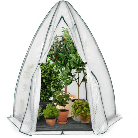 Wintergewächshaus Kuppel 160 x 160 x 180 cm Balkon und Terrasse