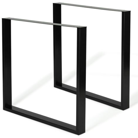 Satz von 2 quadratischen Tischbeinen 78x71 cm Industriedesign