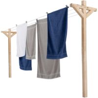 MADERA Outdoor-Wäscheständer aus Holz 12M zum Aufhängen
