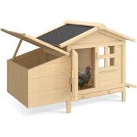 Hühnerstall auf Stelzen mit Holznest