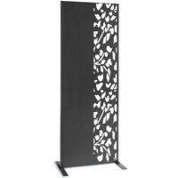 Dekoratives Universalpaneel 150 x 50 CM FLOWER grau halb durchbrochen an der Seite