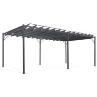 Pergola verstellbare Lamellen 3x6 M Anthrazitgrau