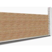Verdunkelnder Sichtschutz 1,5 x 10 M Holzeffekt 160 gr/m²