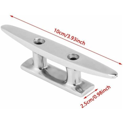 Edelstahl-Klampe Für Boote – Spiegelpoliert, 4 Zoll, Mit Bolzen