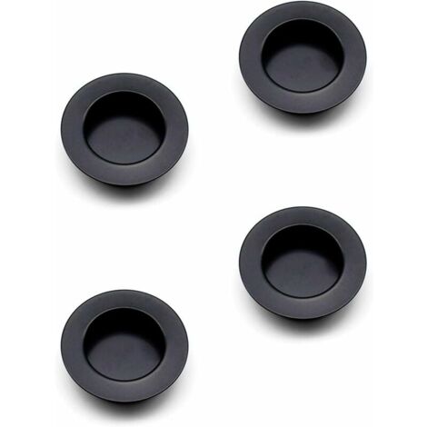 4 Stück Schiebetürgriffe Edelstahl - 244mm Schwarz Für Innen- & Außentüren