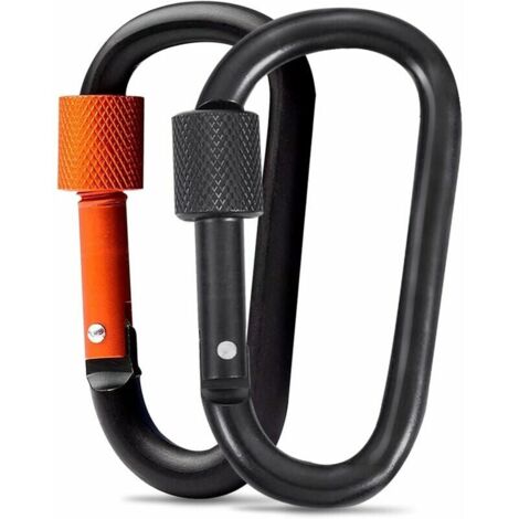 LOPYXBR Kletter-Karabiner Set 5 Stück - Hochbelastbar Bis 25KN Für Outdoor & Klettersport