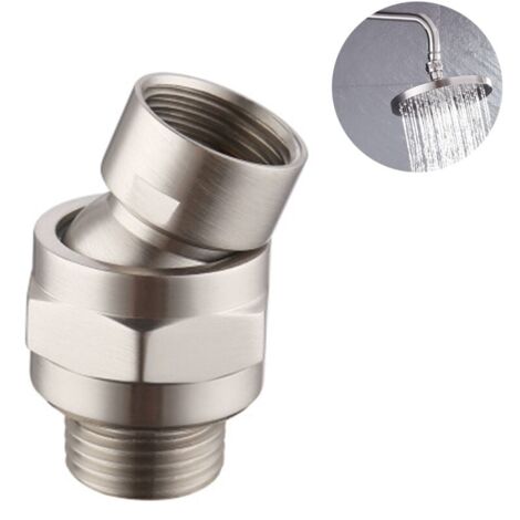 2 Stück Duschkopf Adapter - Verstellbarer Schwenkkopf Aus Messing Für Regenduschen & Handbrausen