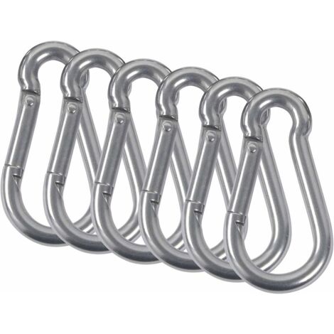 10x S-Form Karabiner Edelstahl - Mini Karabinerhaken Für Outdoor & Alltag
