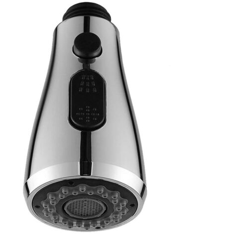 Deseegoal Ausziehbare Küchenarmatur Mit 3 Funktionen – Wasserfall-Design, 360° Drehbar, Schwarz, Für 1/3-Loch