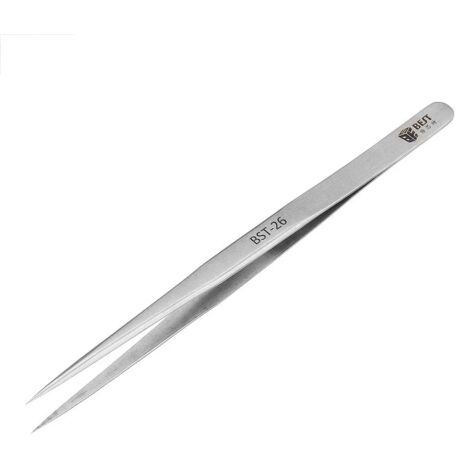 LLBA Wimpernpinzette – Professionell, Rutschfest, Aus Edelstahl, 12,2 Cm, Für Volumen- & Einzelwimpern