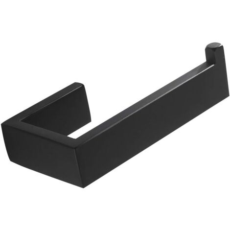 NUZAMAS Toilettenpapierhalter Selbstklebend - Edelstahl Schwarz Bohrfrei