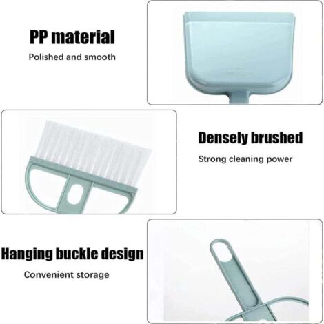 Mini Kit Pelle Et Balai, 3 Pièces Ensemble Pelle et Brosse Mini, Ensemble Pelle à Poussière et Mini Kit Pelle Et Balai, 3 Pièces Ensemble Pelle et Brosse Mini, Ensemble Pelle à Poussière et