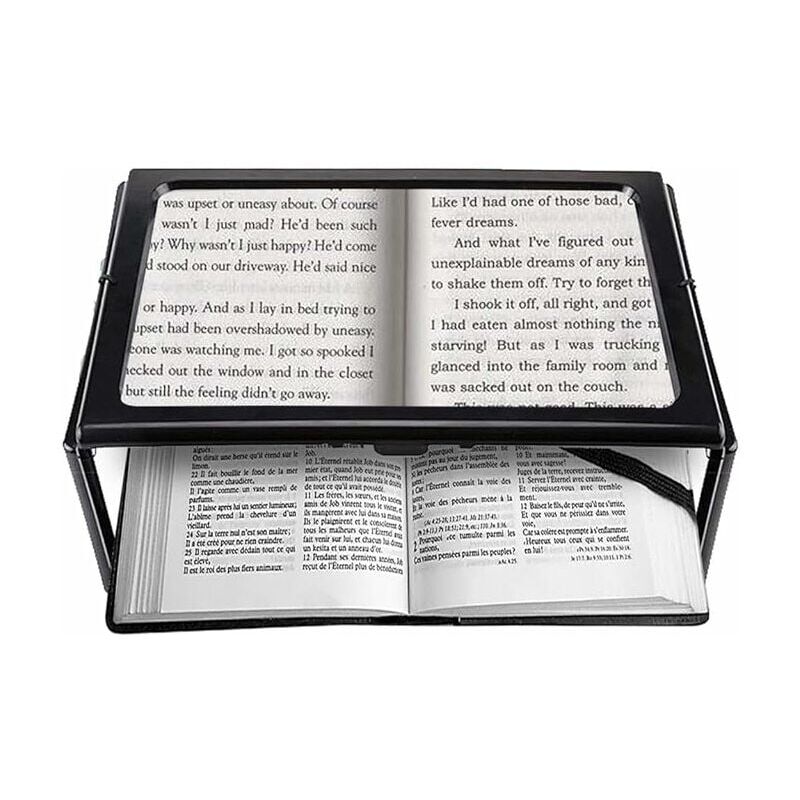 Supporto da scrivania per libri da lettura con base girevole a 360°, pannello in compensato e clip di pagina, pieghevole e ad angolo regolabile per libri di cucina, libri di testo