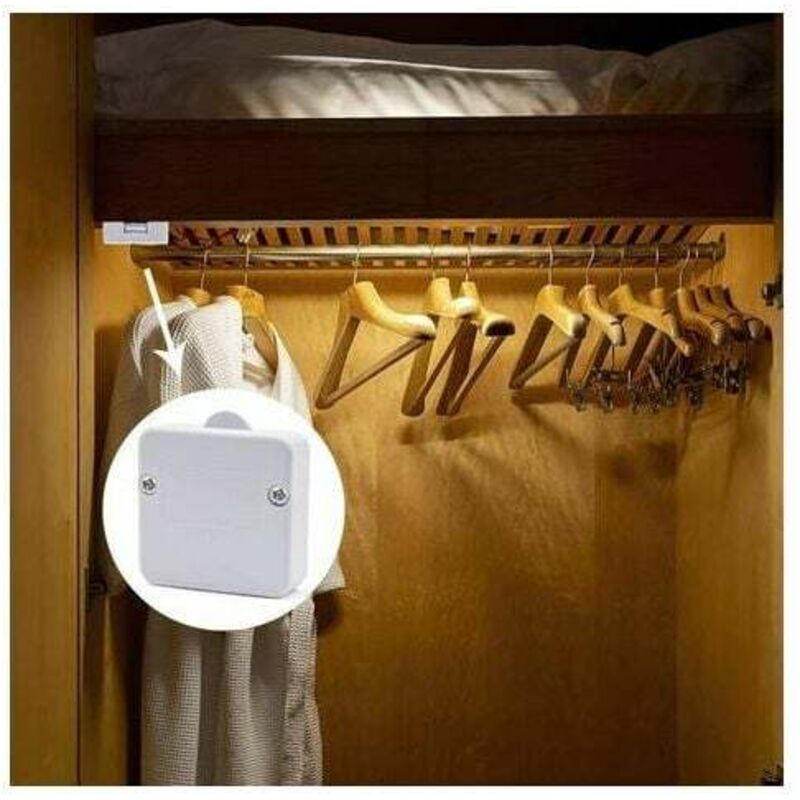 Interruttore Lampada Armadio 3 Pezzi - Tattile, 250V 2A, Normally Closed, Per Luci Mobili, LED, Bianco - Foto 11