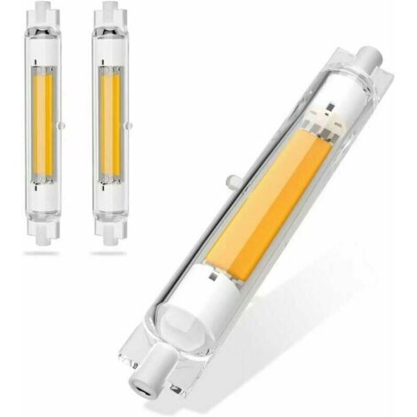 Lampadina LED dimmerabile R7S 118mm 30W Equivalente a una lampada alogena da 300W Bianco caldo 3000K Senza sfarfallio 3000LM Illuminazione a 360° Confezione da 2