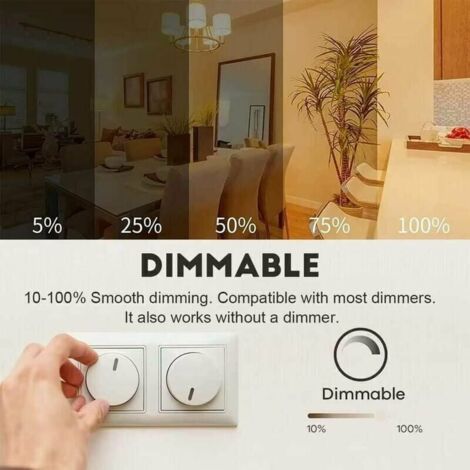 Lampadina LED dimmerabile R7S 118mm 30W Equivalente a una lampada alogena da 300W Bianco caldo 3000K Senza sfarfallio 3000LM Illuminazione a 360° Confezione da 2