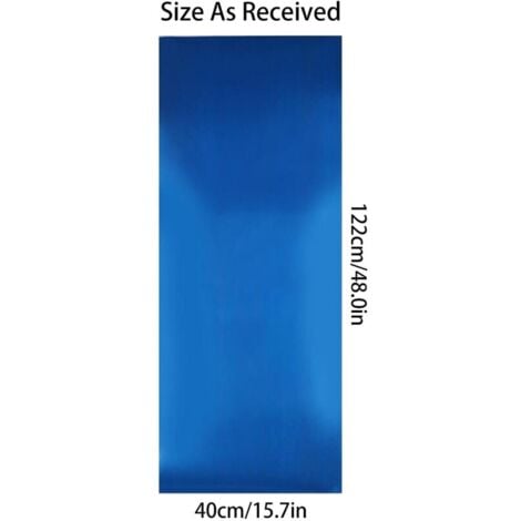 Specchio autoadesivo, Specchio adesivo da parete, Specchio autoadesivo 40 x 122 cm Piastrelle a specchio flessibili Specchio senza cornice da 0,3 mm, Foglio di specchio acrilico per bagno, camera da l