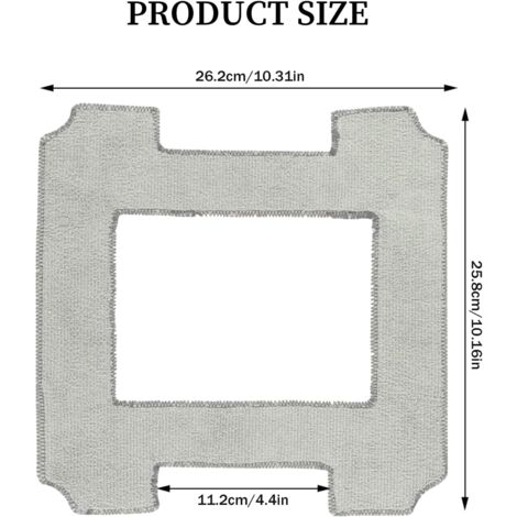 Set 4 Panni In Microfibra Per Aspirapolvere Robot AMIBOT Spirit/Animal H2O + Spazzola Inclusa
