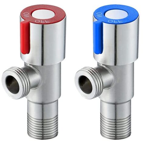 Valvola Angolare In Rame Per Rubinetto Bagno - Valvola Di Intercettazione Antiriflusso G1/2 - Foto 12