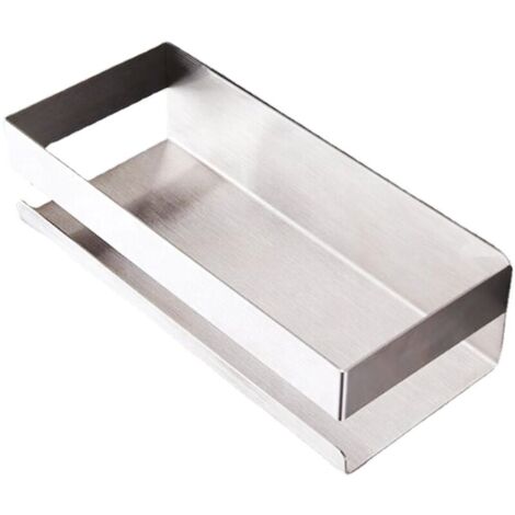 Cestino Doccia In Acciaio Inox Spazzolato – Mensola Angolare Per Shampoo, Dimensioni 300x130x45 Mm