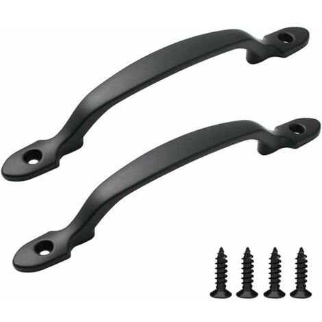 Maniglia Porta In Ghisa Stile Retrò - 220mm, Con Viti, Per Porte Fienili, Bagni, Giardini - Facile Installazione - Foto 6