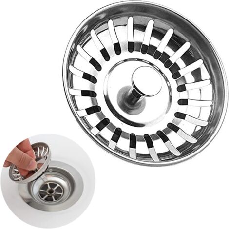 2 Tappi Lavandino Acciaio Inox 304 - Diametro 78mm, Universali - Foto 7