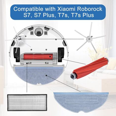 Aspirateur Robot Roborock S7 Maxv Ultra S7 Pro,brosse latérale