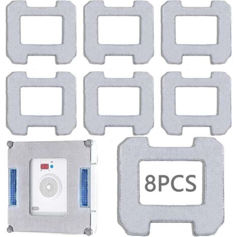 6 Panni In Microfibra Sostitutivi Per Ecovacs Winbot W1 E W1 Pro – Lavabili E Riutilizzabili