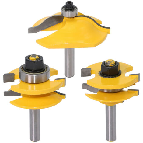 Frese Per Router Mesee 3 Pezzi 8mm - Fresatrici Per Legno Con Cuscinetto - Foto 5