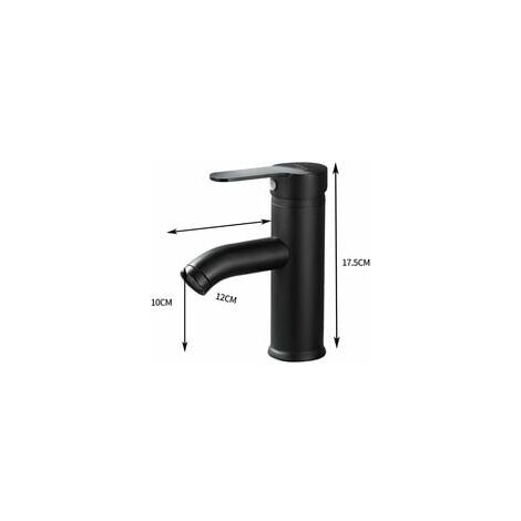 Set 3 Miscelatori Lavabo, Bidet, E Doccia Da Incasso Nero Opaco Fassa