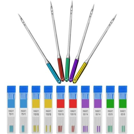 30 Aghi Per Macchina Da Cucire | 5 Misure Diverse | Per Singer, Brother E Altre Macchine Domestiche - Foto 7