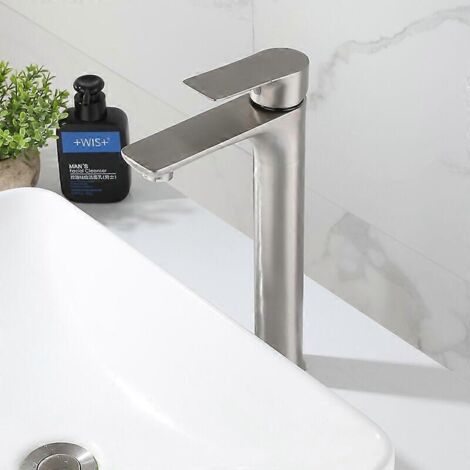 Arricchisci L'arredo Del Tuo Bagno Con Il Miscelatore Lavabo Alto Nero Opaco Della Serie Virna - Foto 13