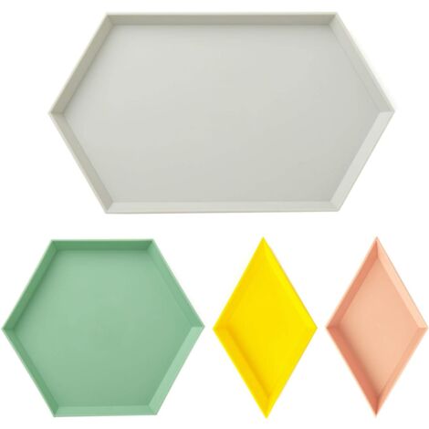 Mbsomnus 6 Vassoi Da Buffet In Plastica Con Coperchio, Riutilizzabili, Per Catering, Panini, Panini, Dolcetti, Per Feste, Cibo, Torte, Sushi E Buffet (39,3 X 27 X 6,2 Cm, Foglia - Foto 9