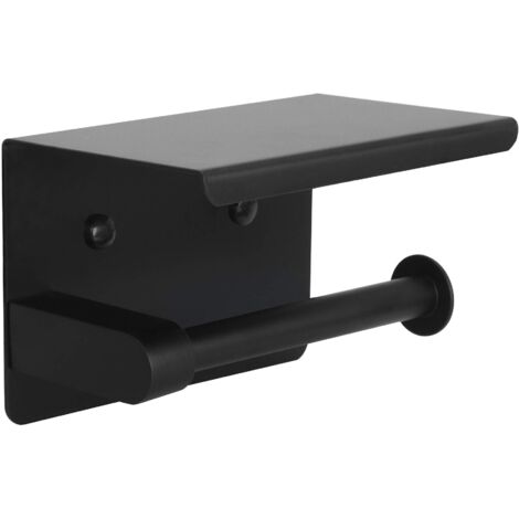 Porta Carta Igienica Con Ripiano, Porta Carta Igienica In Acciaio Inox Lucido Autoadesivo O Forabile Due Metodi Di Installazione Accessori Per Il Bagno 86981063 - Foto 2