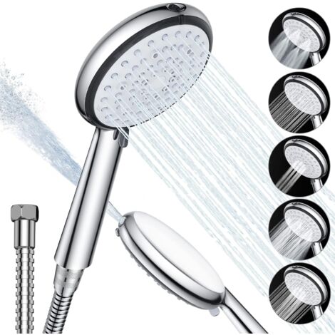 Soffione Doccia Portatile FORUMALL – 2 Pezzi, Attacco Universale G1/2, ABS