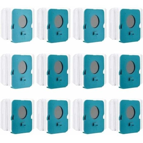 CCYKXA 12 Pièces Sac à Poussière Clean Station pour Samsung Bespoke Jet VCA-ADB95,VS20A95923W, Sacs de Rechange pour Aspirateur, Sacs d'Aspirateur, Accessoires pour Aspirateurs